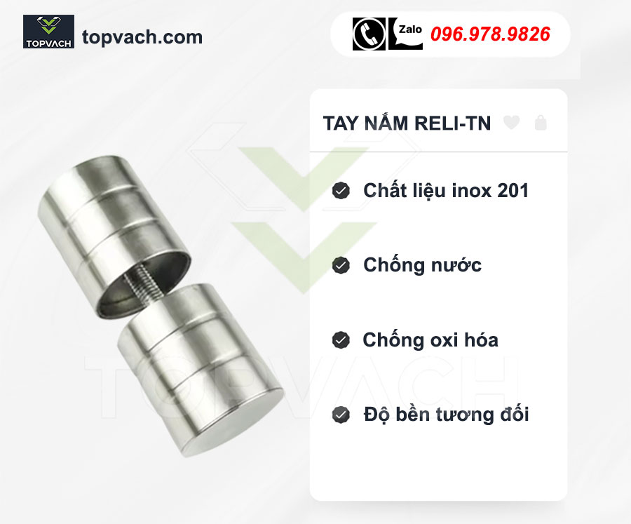 Đặc điểm tay nắm vách ngăn vệ sinh reli-tn