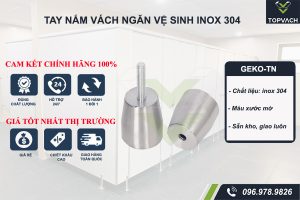 Tay nắm vách ngăn vệ sinh geko-tn xước mờ