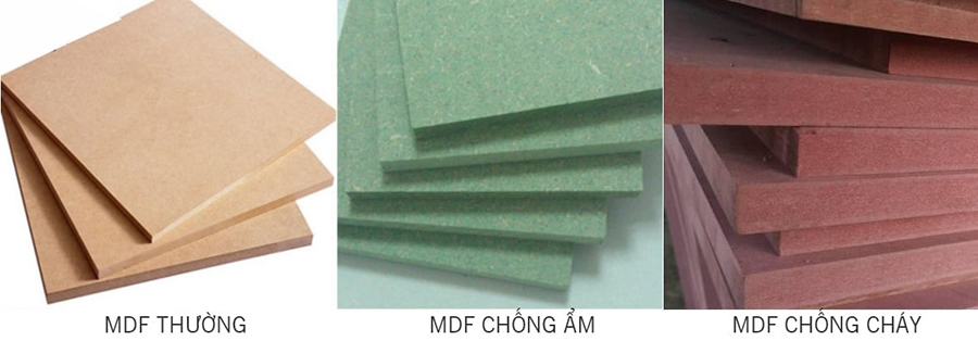 các loại tấm mdf