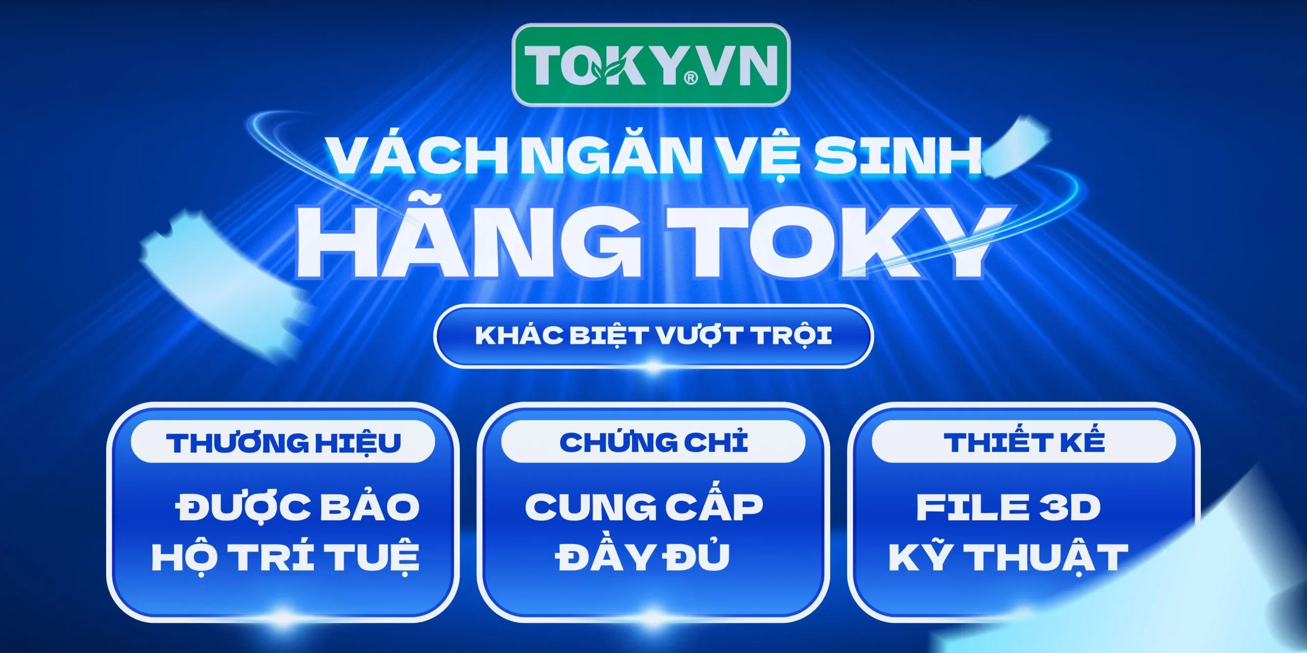 Topvach chuyên cung cấp vách ngăn vệ sinh hãng TOKY chính hãng